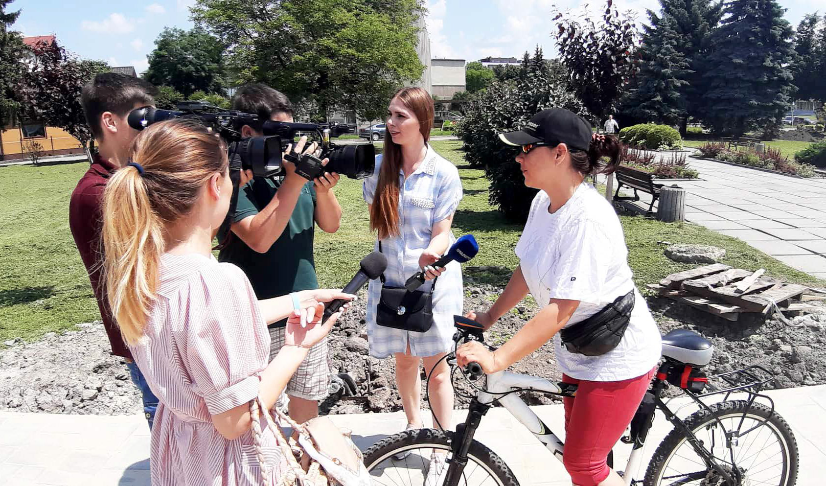 студенти Політехніки на велосипедах