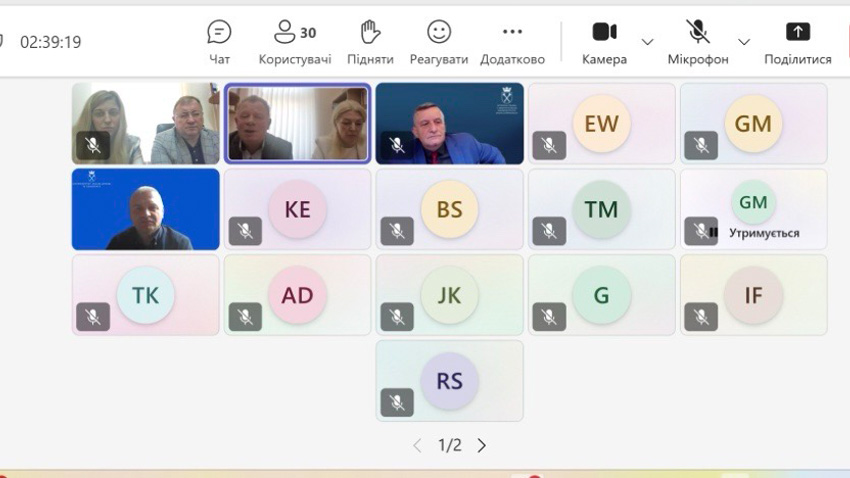 Скріншот з онлайн-зустрічі