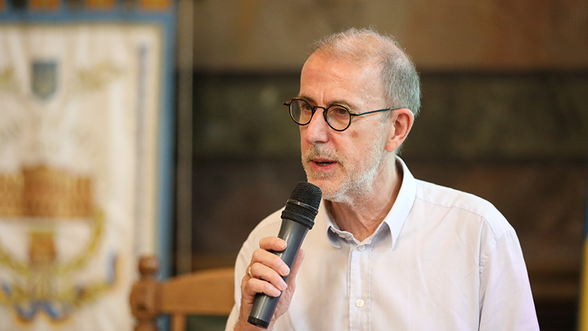 Фото з лекції Пітера Осборна