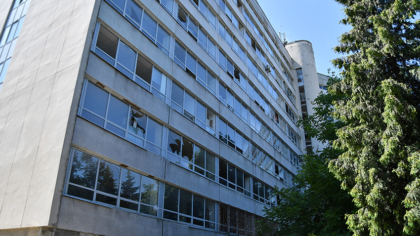 Пошкоджені приміщення Львівської політехніки