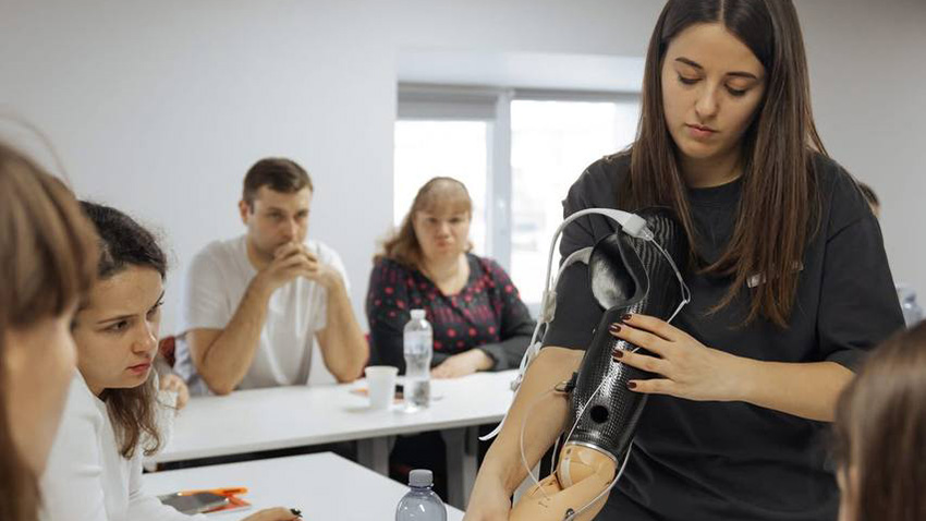 Вікторія Фарина з колегами