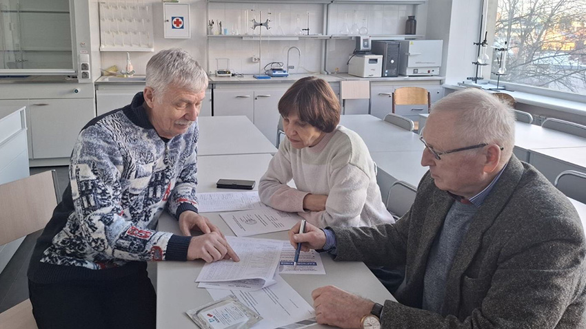 Фото із зустрічі на кафедрі ОХ