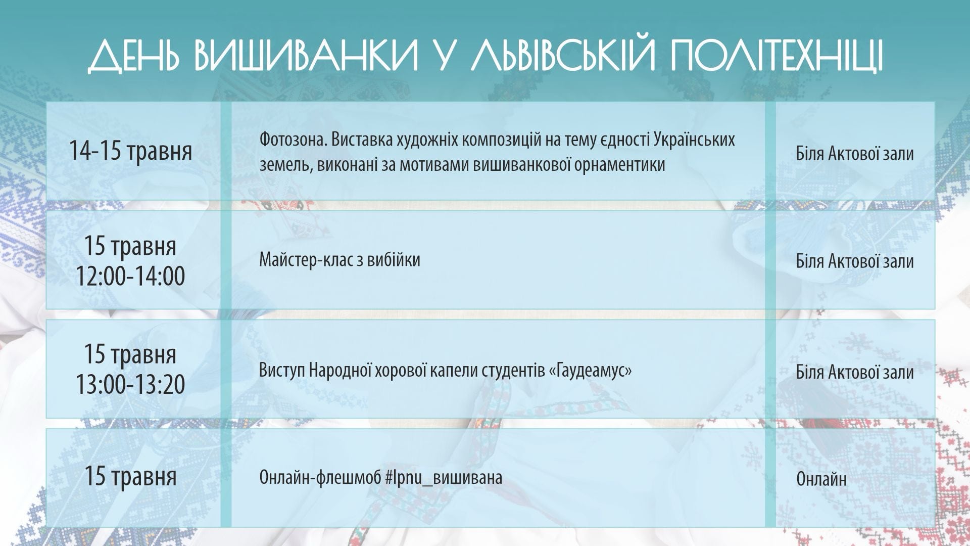День вишиванки у Львівській політехніці