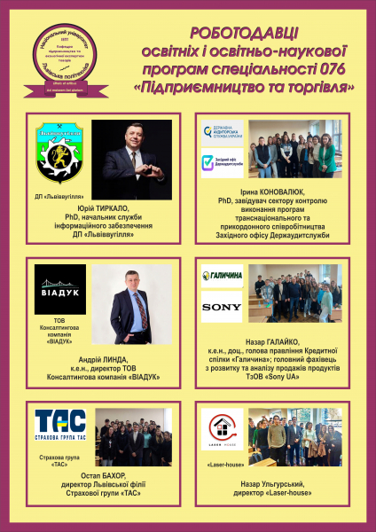 Роботодавці кафедри ПЕЕТ