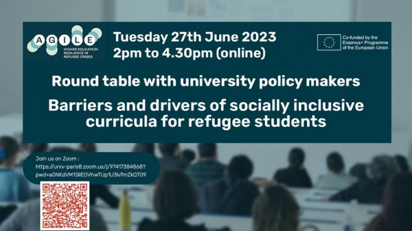Круглий стіл з університетськими політиками: бар'єри та рушійні сили соціально інклюзивних навчальних програм для біженців