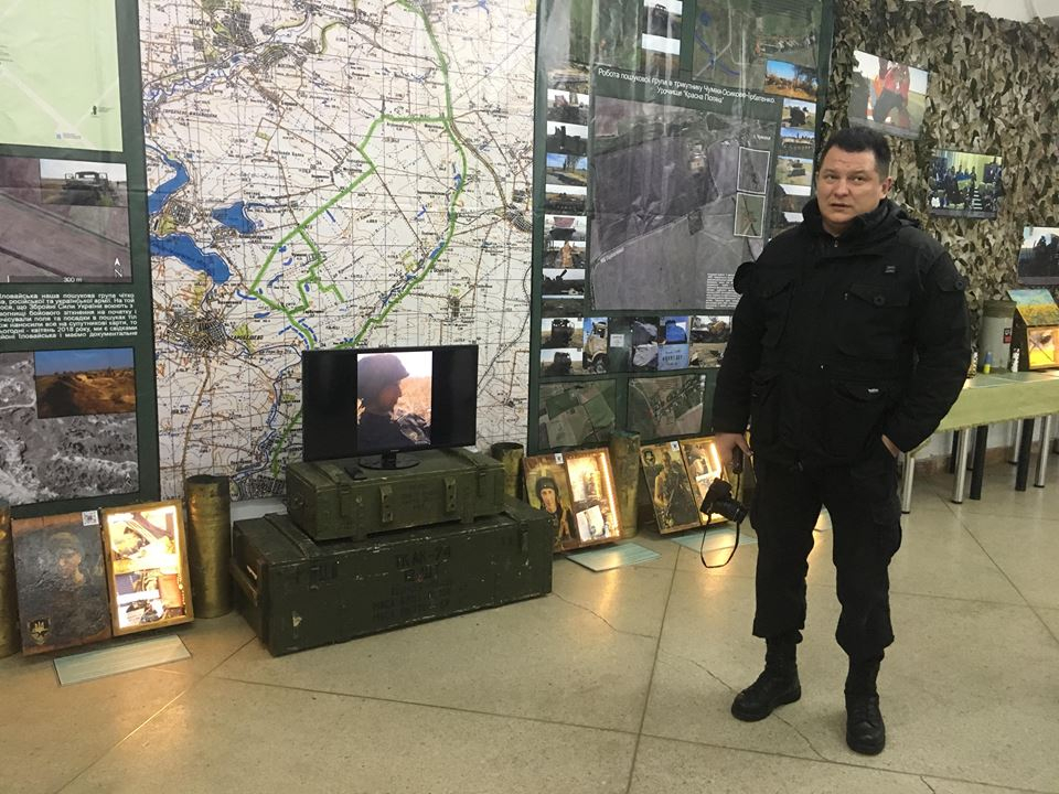 на виставці «Блокпост пам’яті»