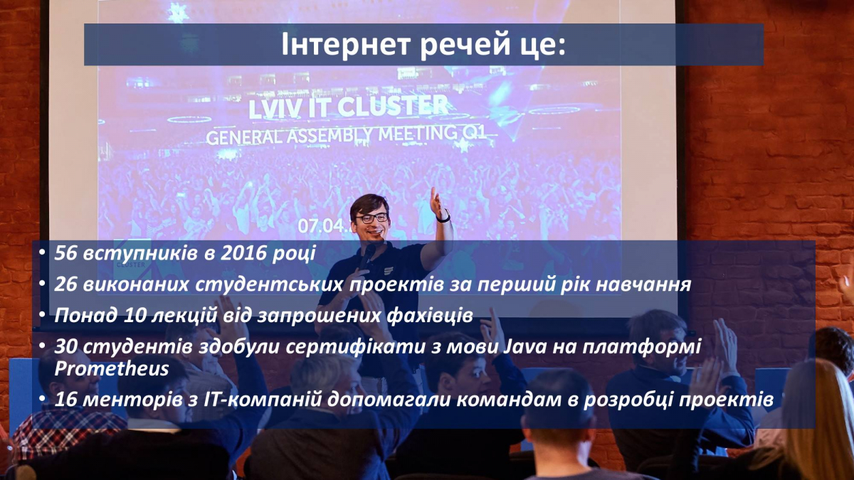 Інфографіка щодо програми «Інтернет речей»