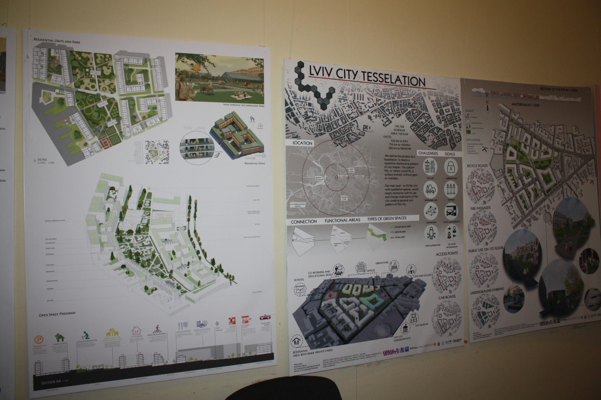 виставка робіт учасників воркшопу Urban density