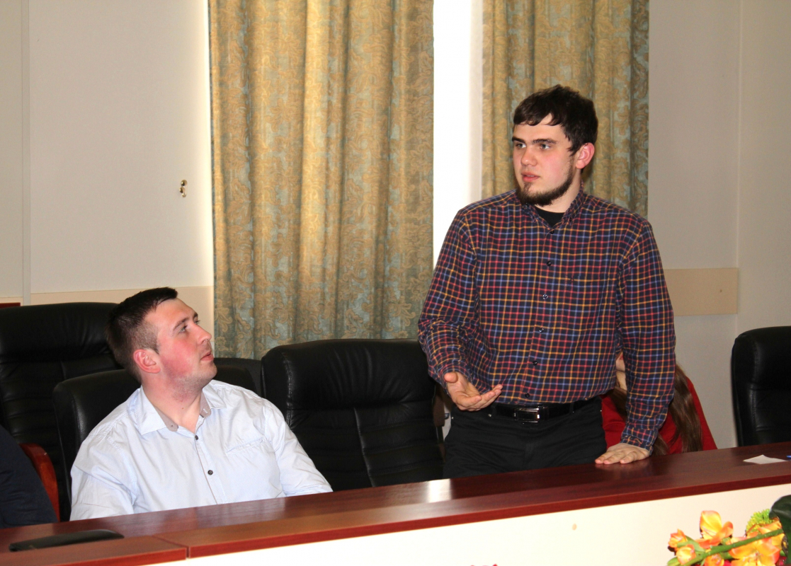 на зустрічі із членами колегії та профкому студентів і аспірантів