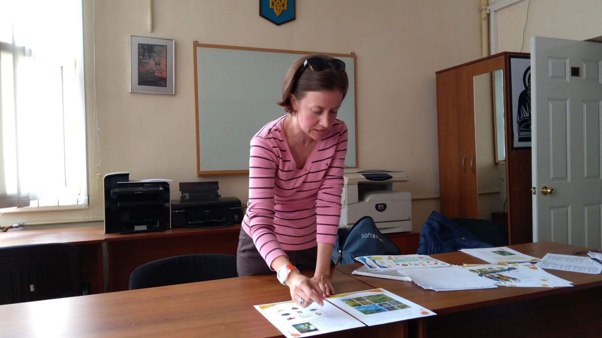 Під час зустрічі в МІОКу з Христиною Піхманець