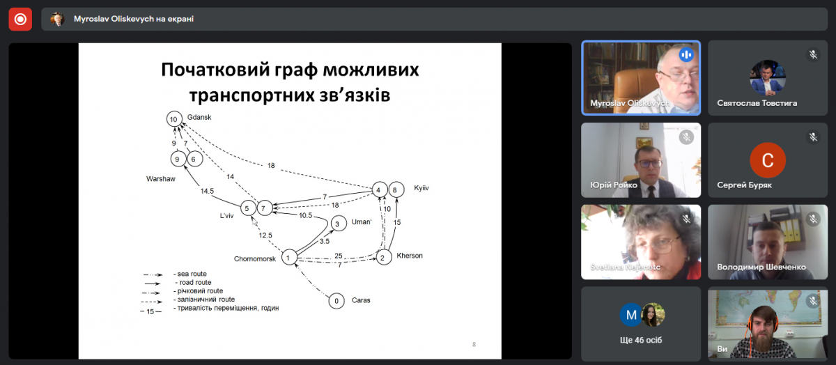 Скріншот з онлайн-конференції
