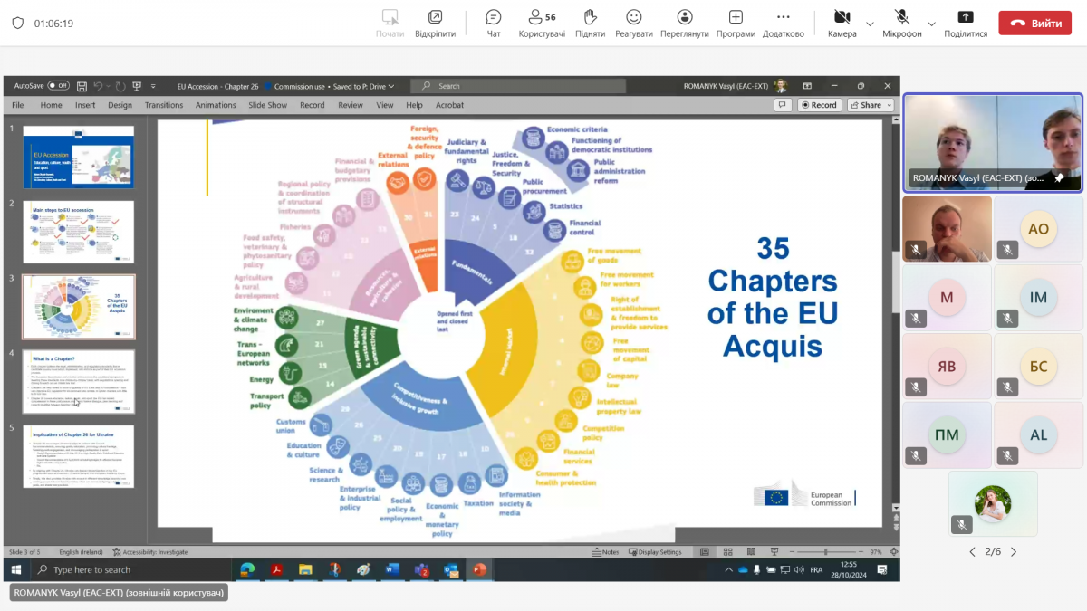 Скріншот з онлайн-зустрічі