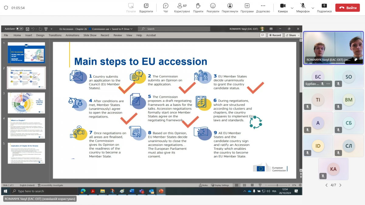 Скріншот з онлайн-зустрічі
