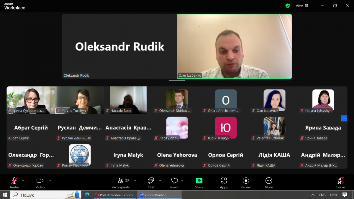 Скріншот з онлайн-заходу