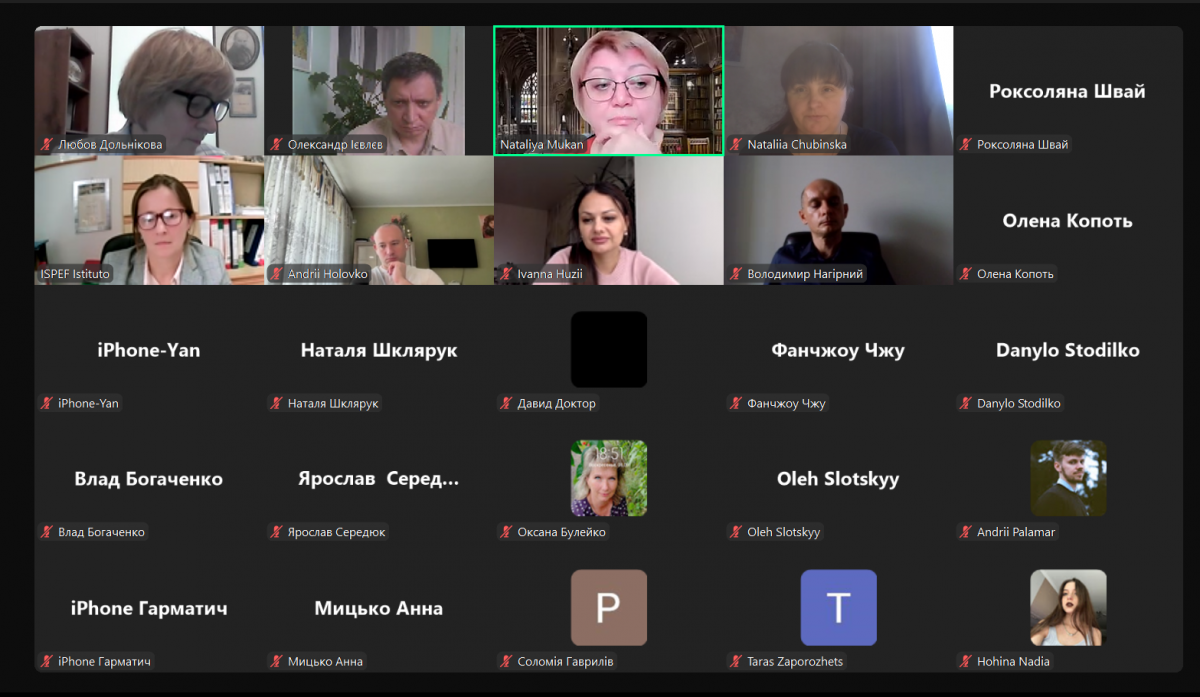 Скріншот з онлайн-семінару