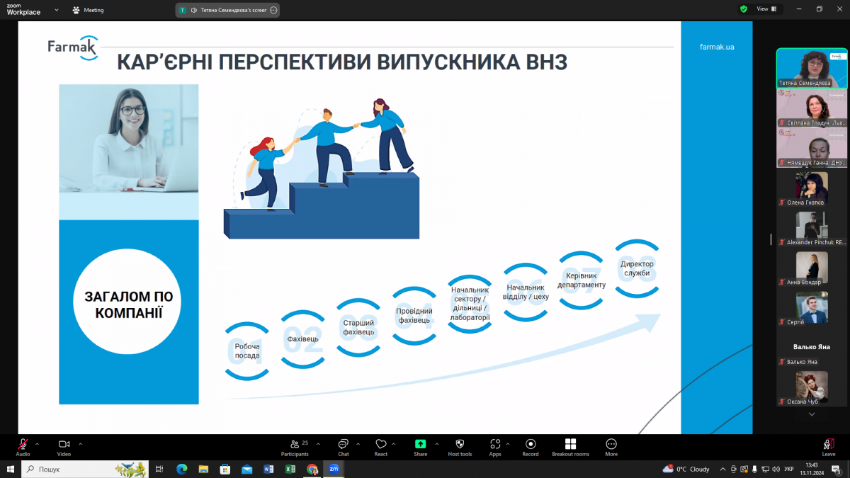 Скріншот з онлайн-заходу