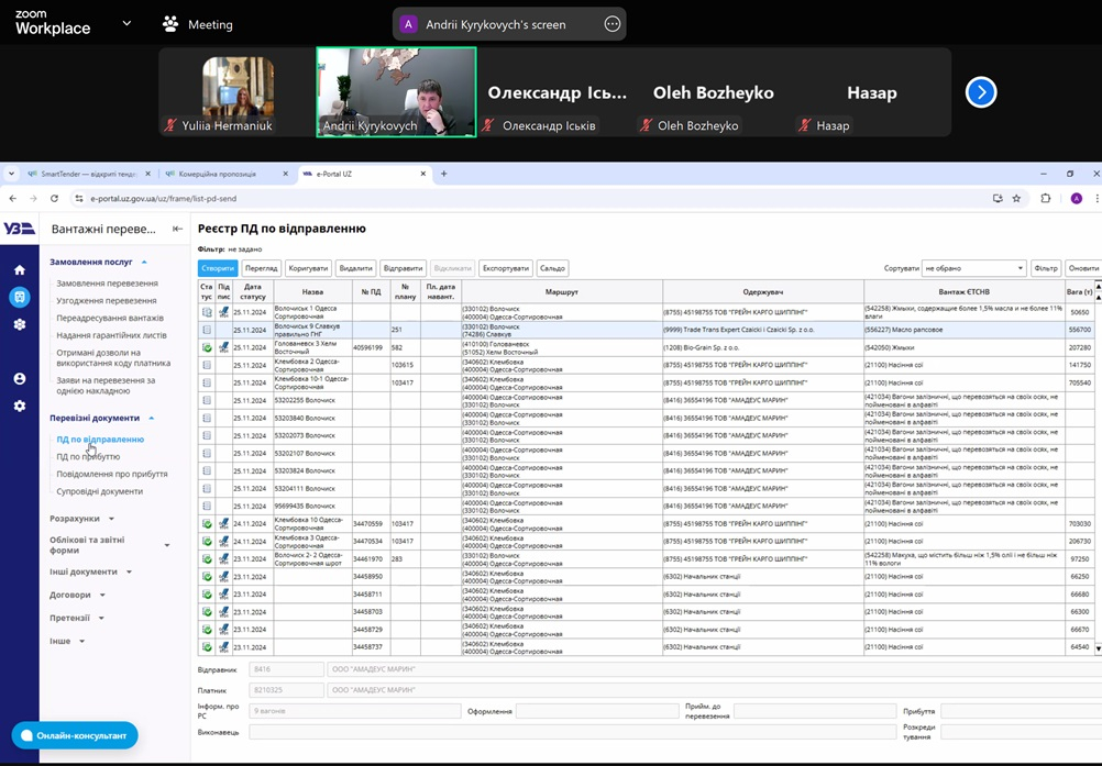 Скріншот з онлайн-заходу