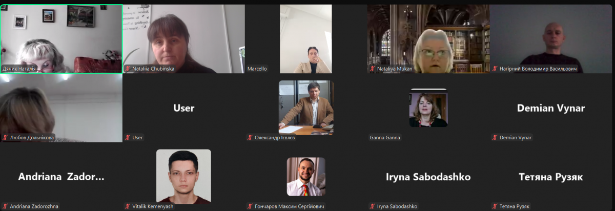 Скріншот з онлайн-заходу