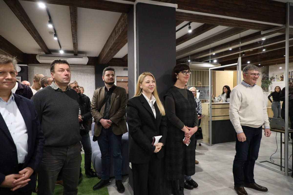 Фото з відкриття студентського простору