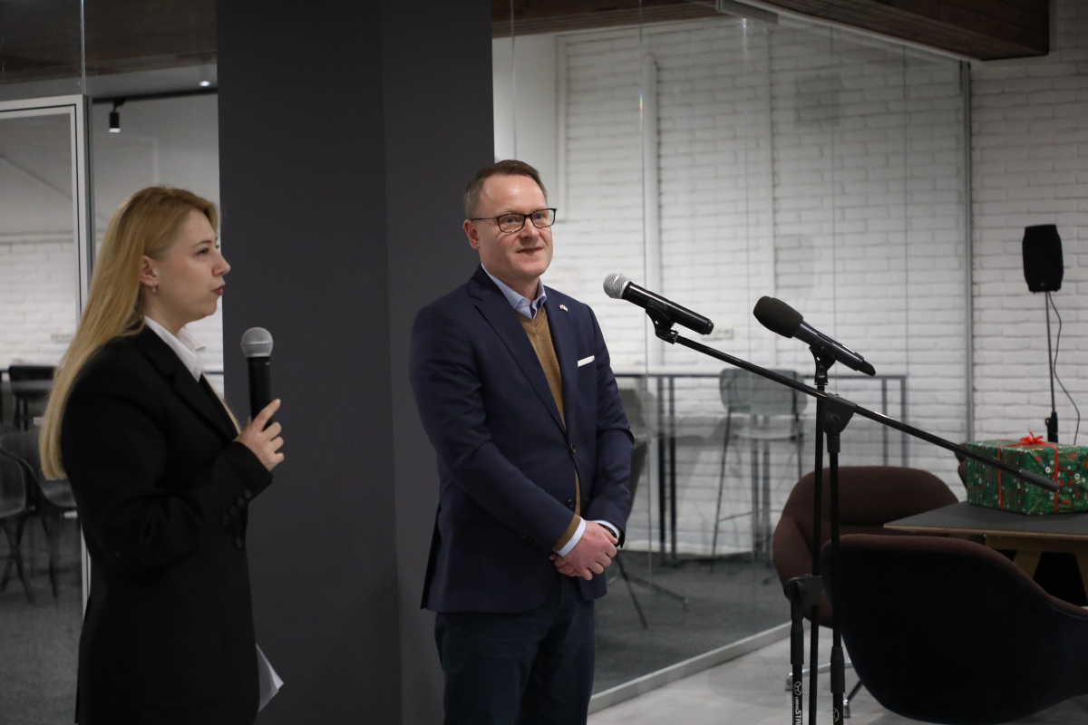 Фото з відкриття студентського простору