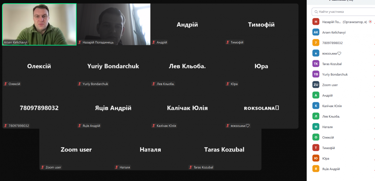 Скріншот з онлайн-лекції