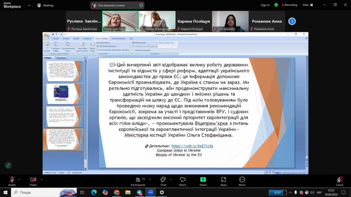 Скріншот з онлайн-лекції