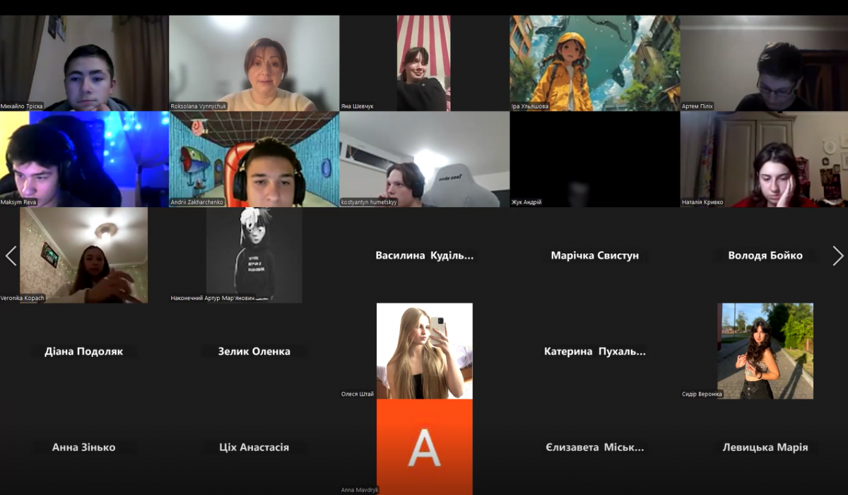 Скріншот з онлайн-семінару