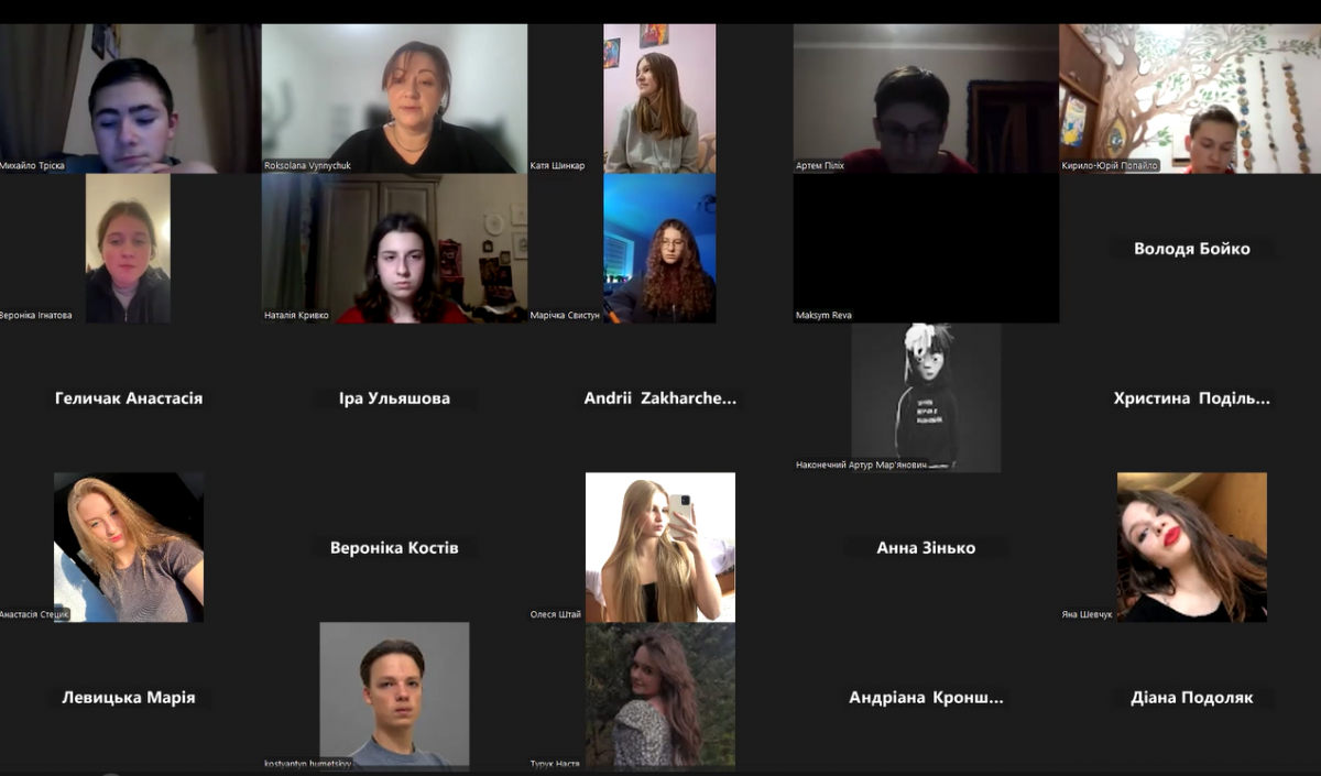 Скріншот з онлайн-семінару