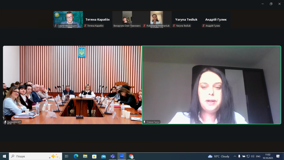 Скріншот з онлайн-конференції