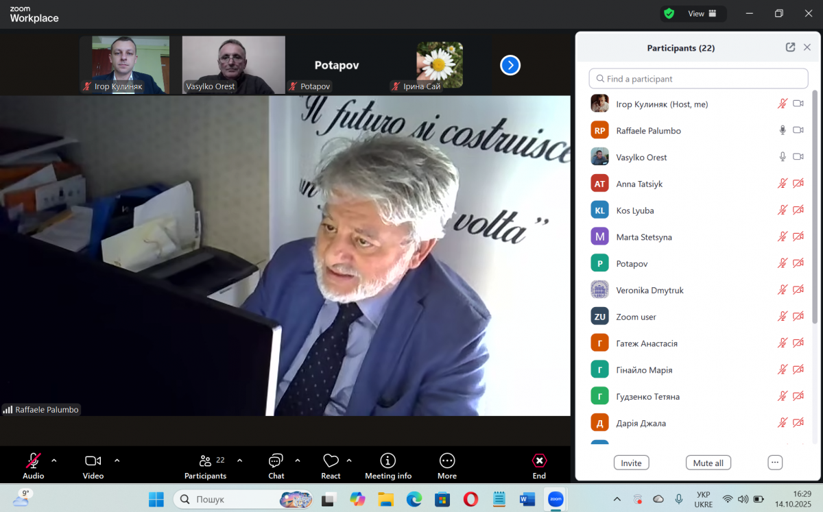 Скріншот з онлайн-лекції