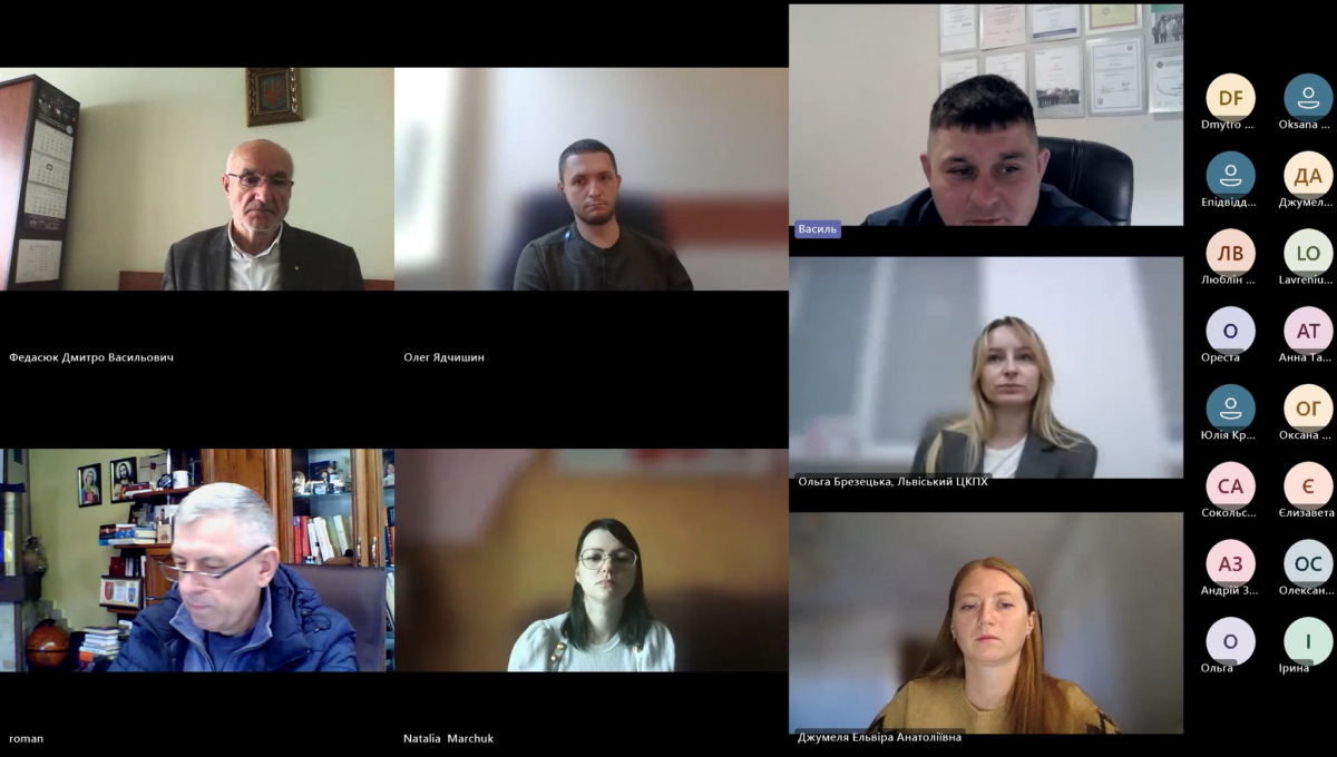 Скріншот з онлайн-конференції