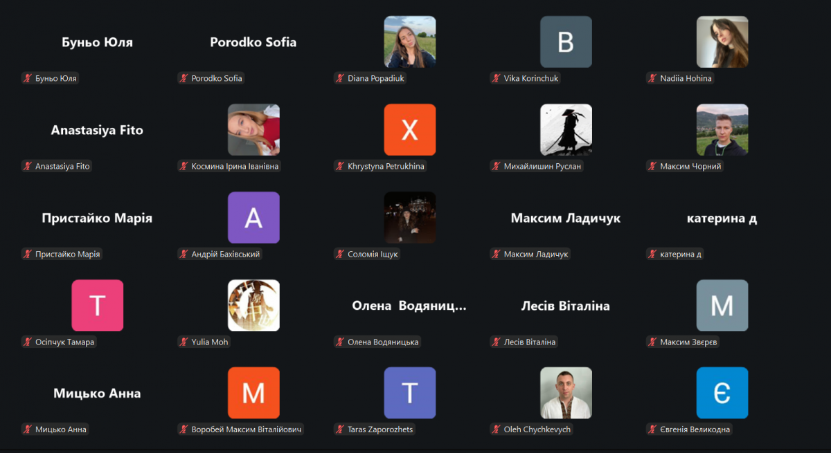 Скріншот з онлайн-конференції