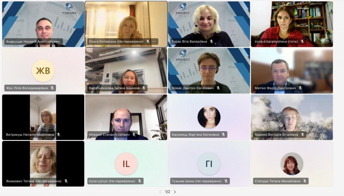 Скріншот з онлайн-семінару