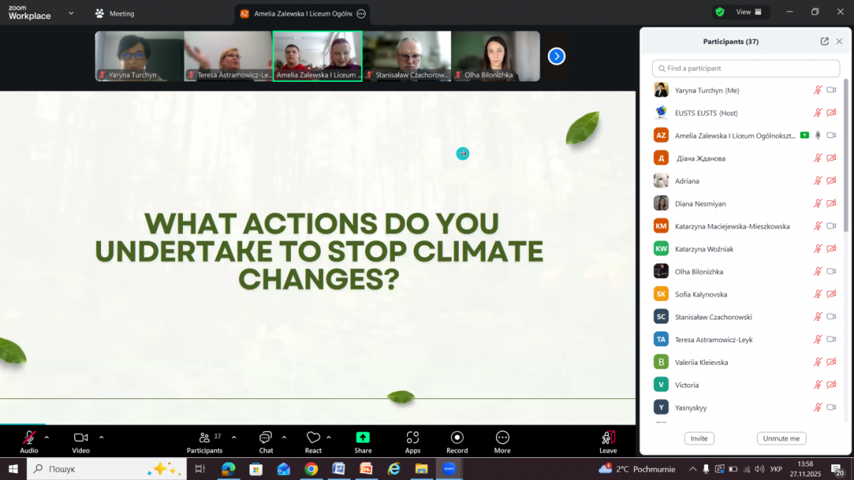 Скріншот з онлайн-заходу