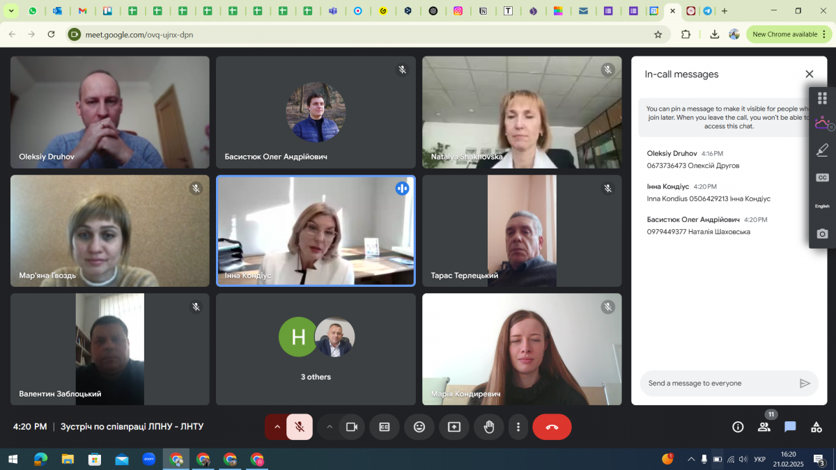 Скріншот з онлайн-зустрічі