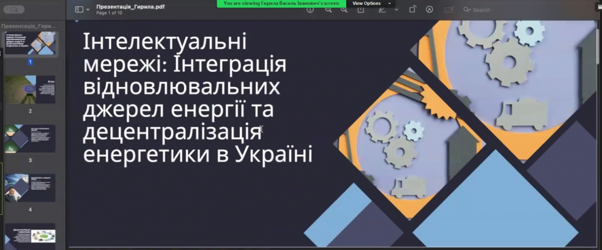 Скріншот з онлайн-конференції