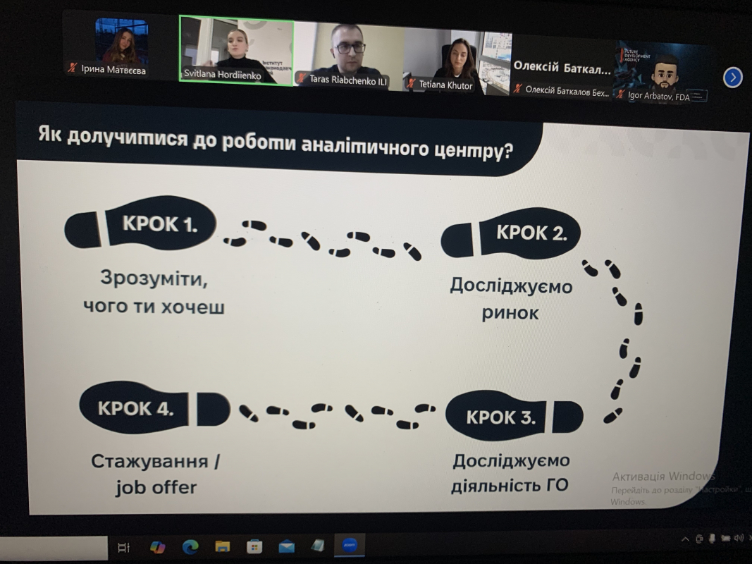 Скріншот з онлайн-семінару