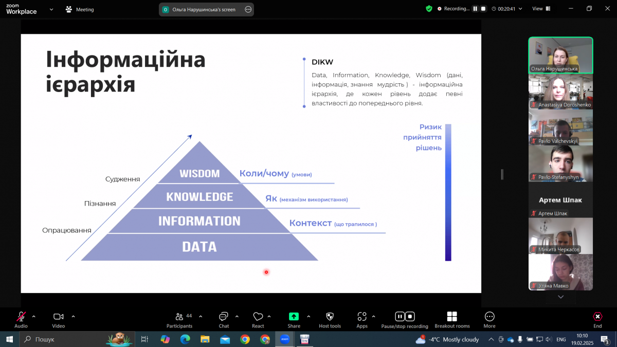 Скріншот з онлайн-школи