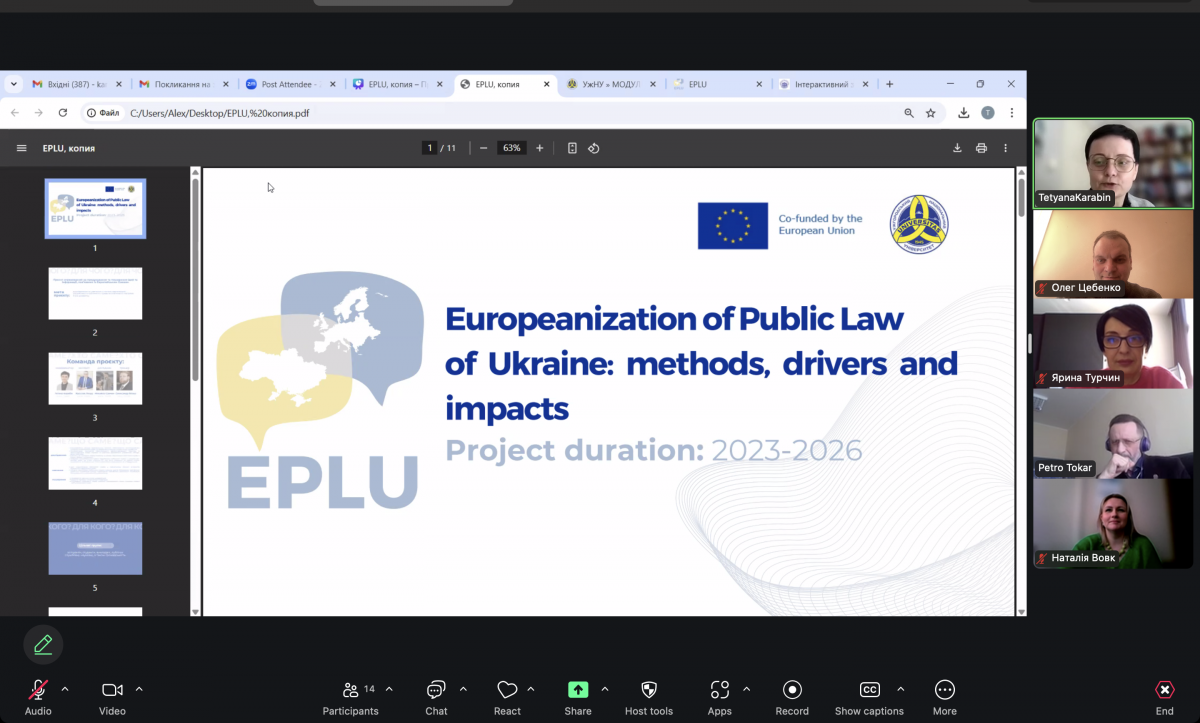Скріншот з онлайн-заходу