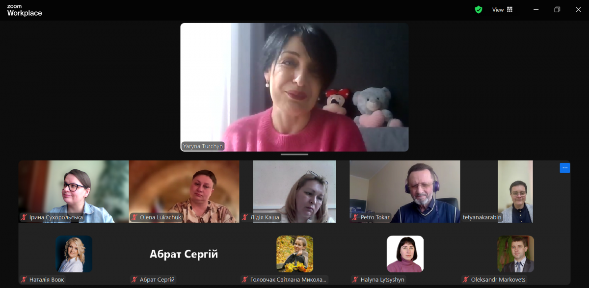 Скріншот з онлайн-заходу