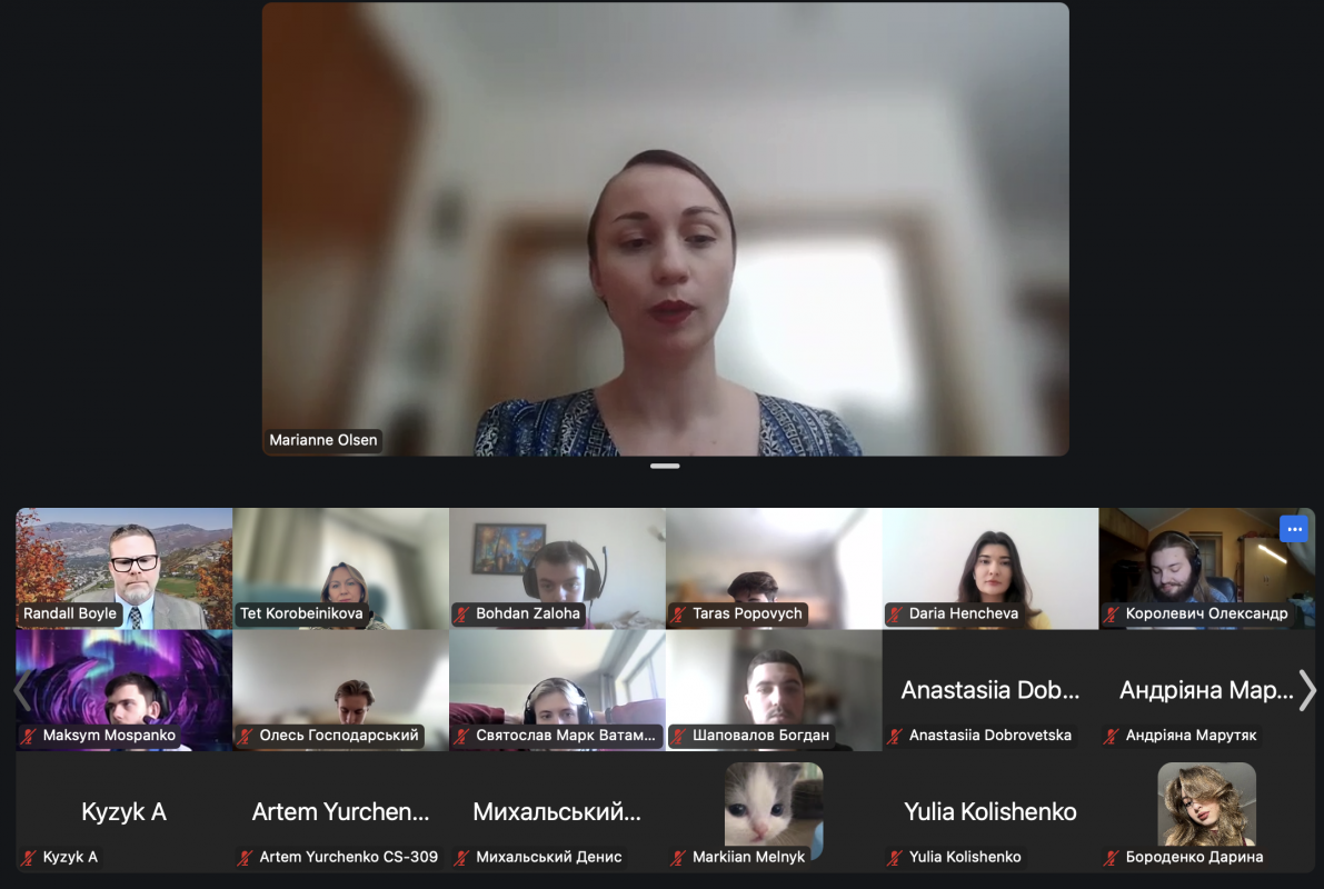Скріншот з онлайн-зустрічі