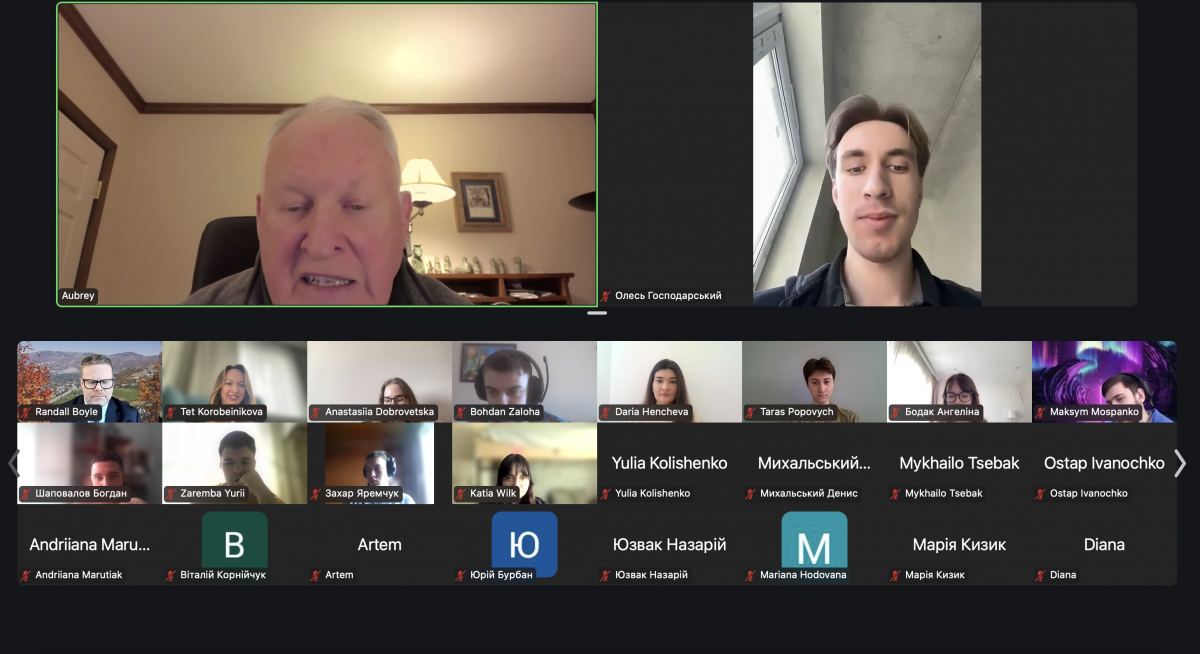 Скріншот з онлайн-зустрічі