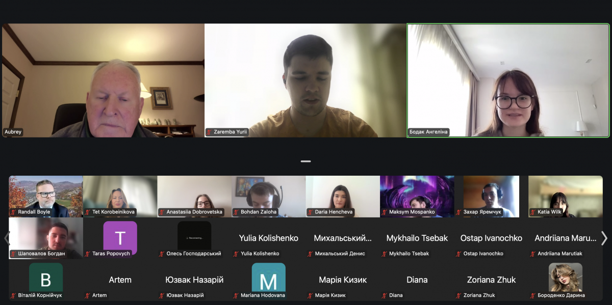 Скріншот з онлайн-зустрічі