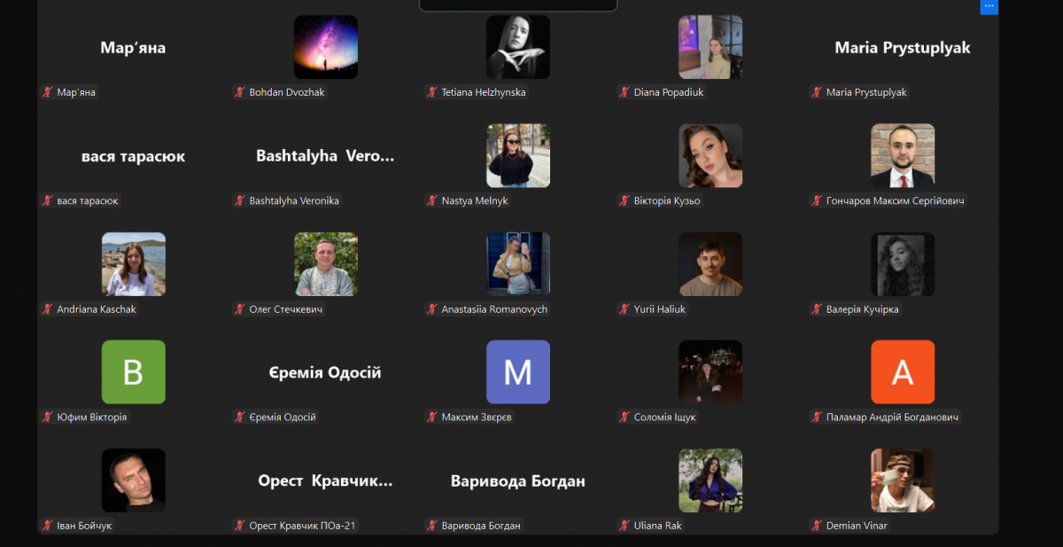 Скріншот з онлайн-лекції