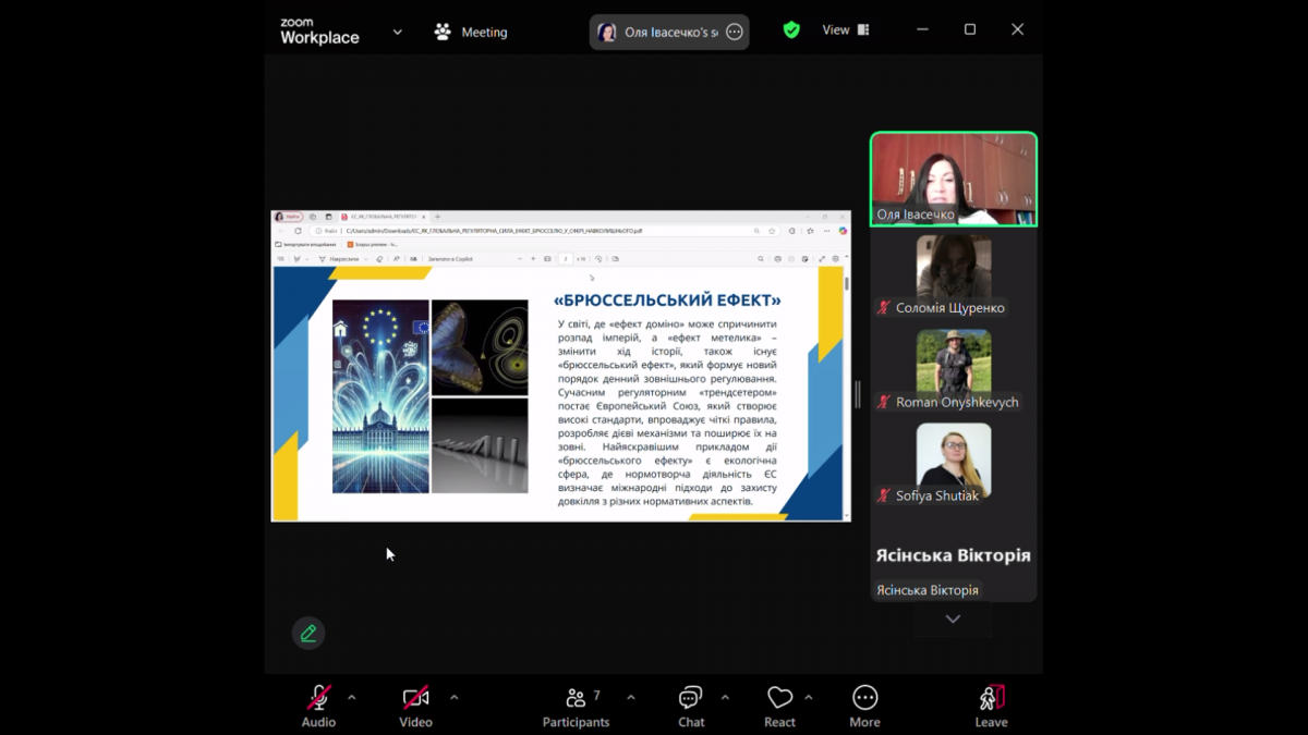 Скріншот з онлайн-конференції