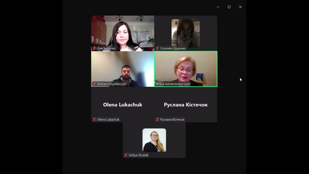 Скріншот з онлайн-конференції