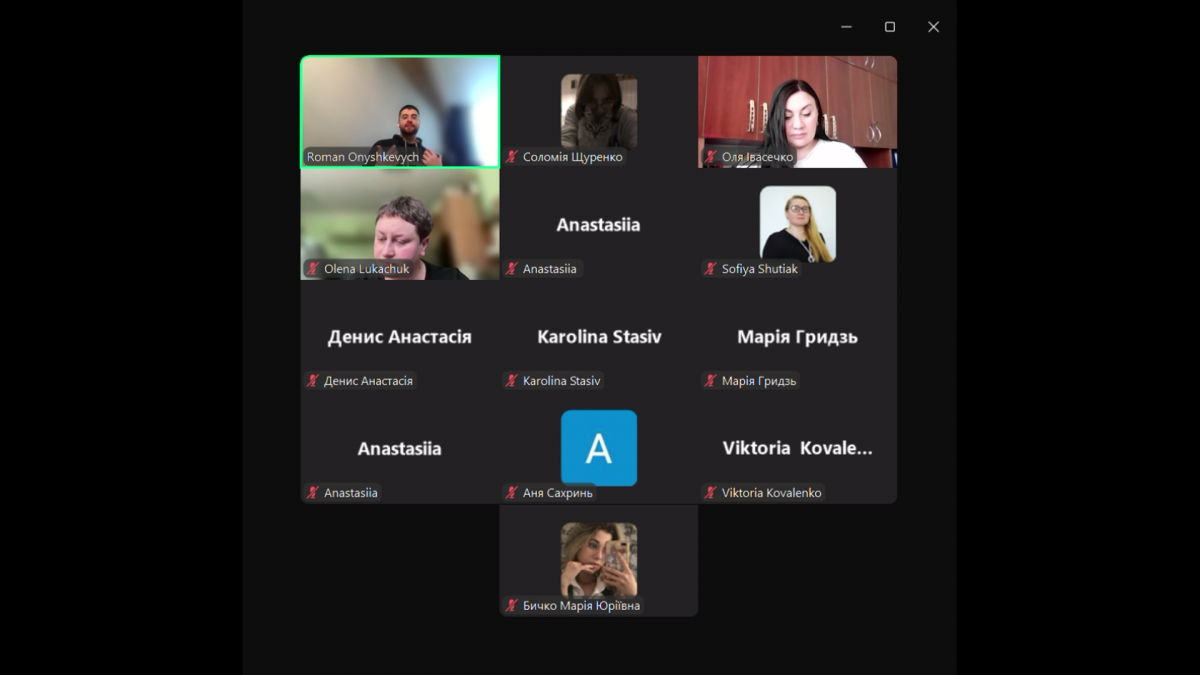 Скріншот з онлайн-конференції