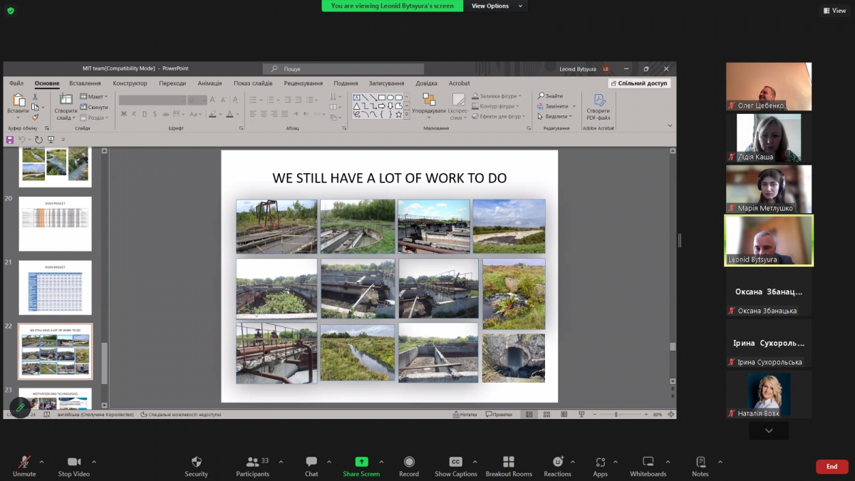 Скріншот з онлайн-заходу