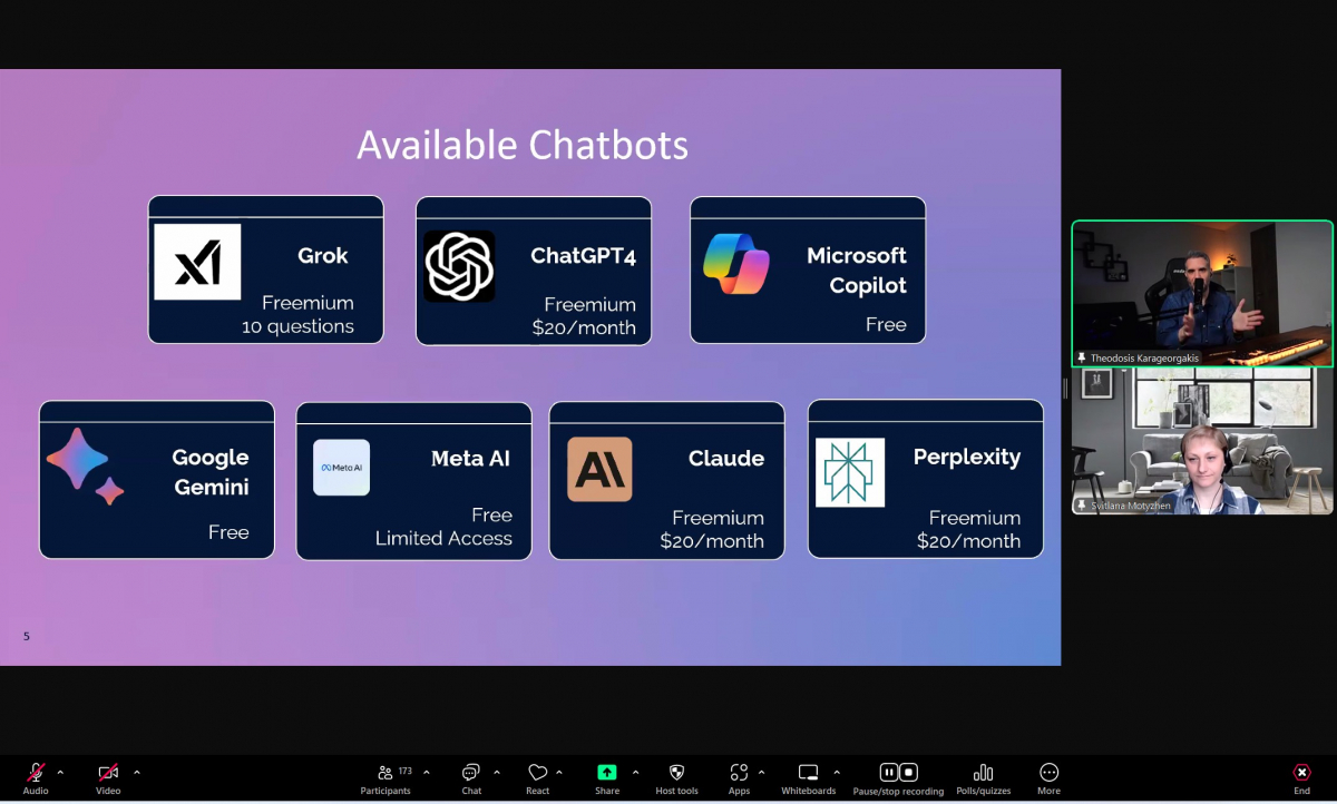 Скріншот з онлайн-конференції