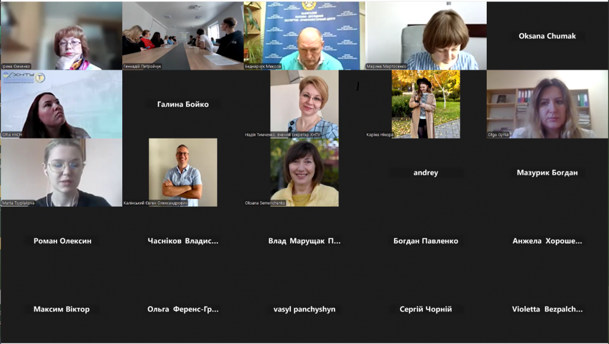 Скріншот з онлайн-конференції